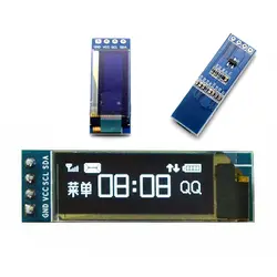 0,91 дюймов 128x32 128 32 I2C IIC интерфейс последовательный белый синий OLED ЖК-дисплей модуль 0,91 "12832 SSD1306 ЖК-экран для Arduino