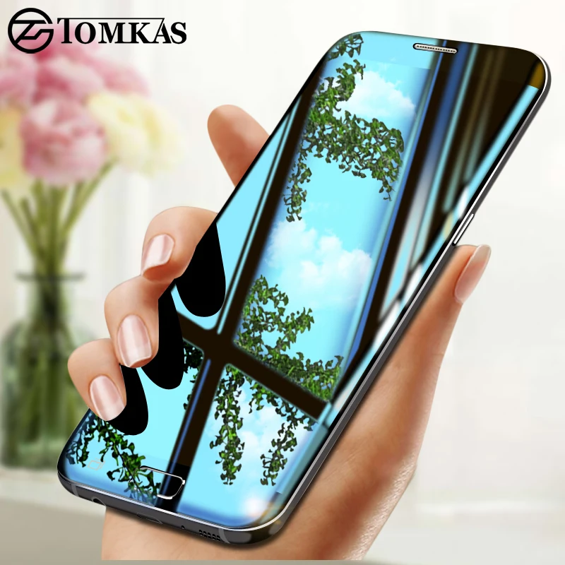 

TOMKAS For Samsung Galaxy S7 Edge Screen Protector Glass 3D Edge To Edge Coverage For Samsung Galaxy S6 Edge Tempered Glass