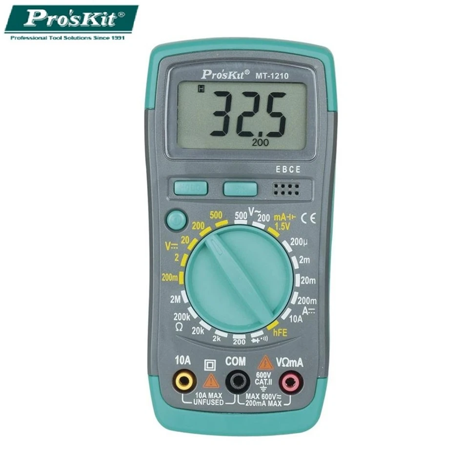 Цифровой мультиметр Pro'sKit MT 1210 C 3 1/2 диагностический инструмент постоянного