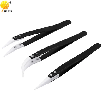 

Anti-acid Ceramic Tipped Plastic Tweezer Fine Pointed Tips with Heat