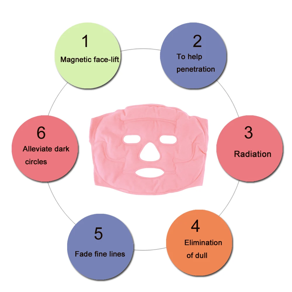 1 шт. турмалиновый гель тонкий чехол для удаления лица Уход за здоровьем магнит маска для лица для похудения Красота массажная маска для лица