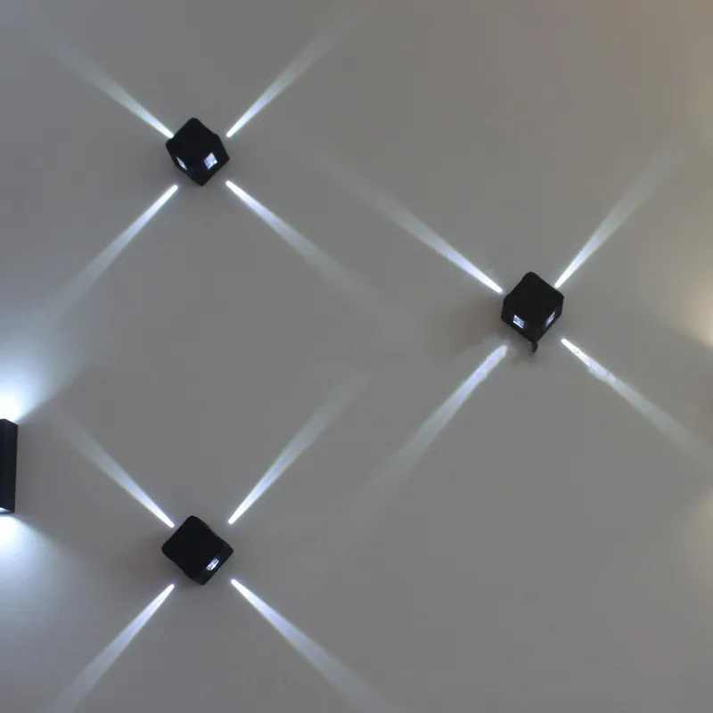 

Led wall lamp indoor wall lamp 3W outdoor square bedroom headboard lighting and painting corridor wall and other space aluminum