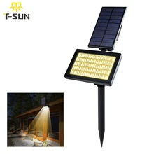 T SUNRISE 3 Вт 50 светодиодный светильник на солнечной батарее 3500k 960LM солнечный светильник для газона Точечный светильник для наружного пейзажа Настенный светильник водонепроницаемый Двойное использование