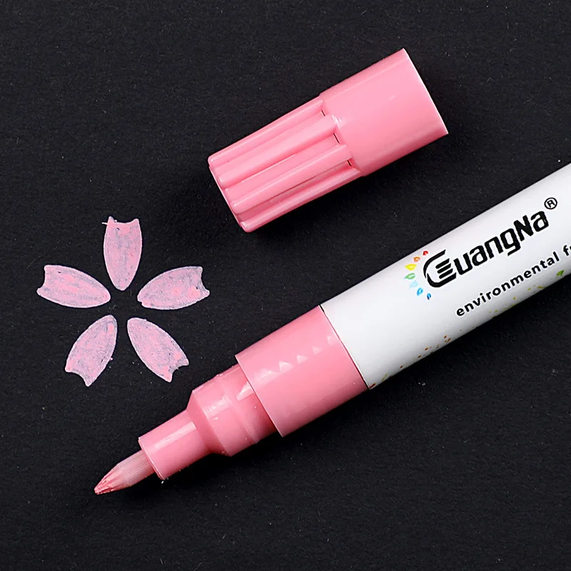 Light Pink 0,7 мм акриловые Краски маркер для белой доски подробный маркировки Цвет Краски ручки для Керамика стекло ROCK фарфоровая кружка дерево ткань из плотной ткани - Цвет: Light Pink