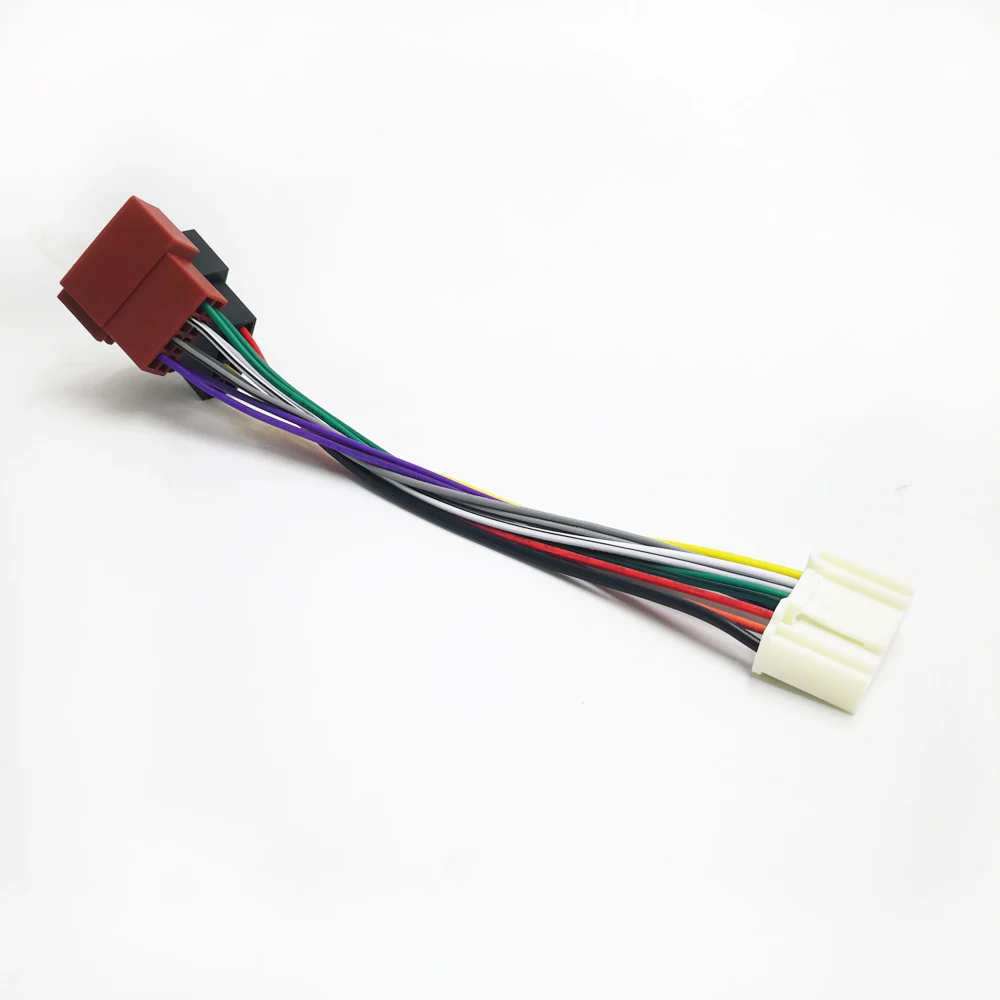 Biurlink 2025 자동차 라디오 ISO 커넥터 플러그 어댑터 닛산 무라노 Pulsar Micra Tiida CII Juke F15 Navara D40 용 배선 케이블