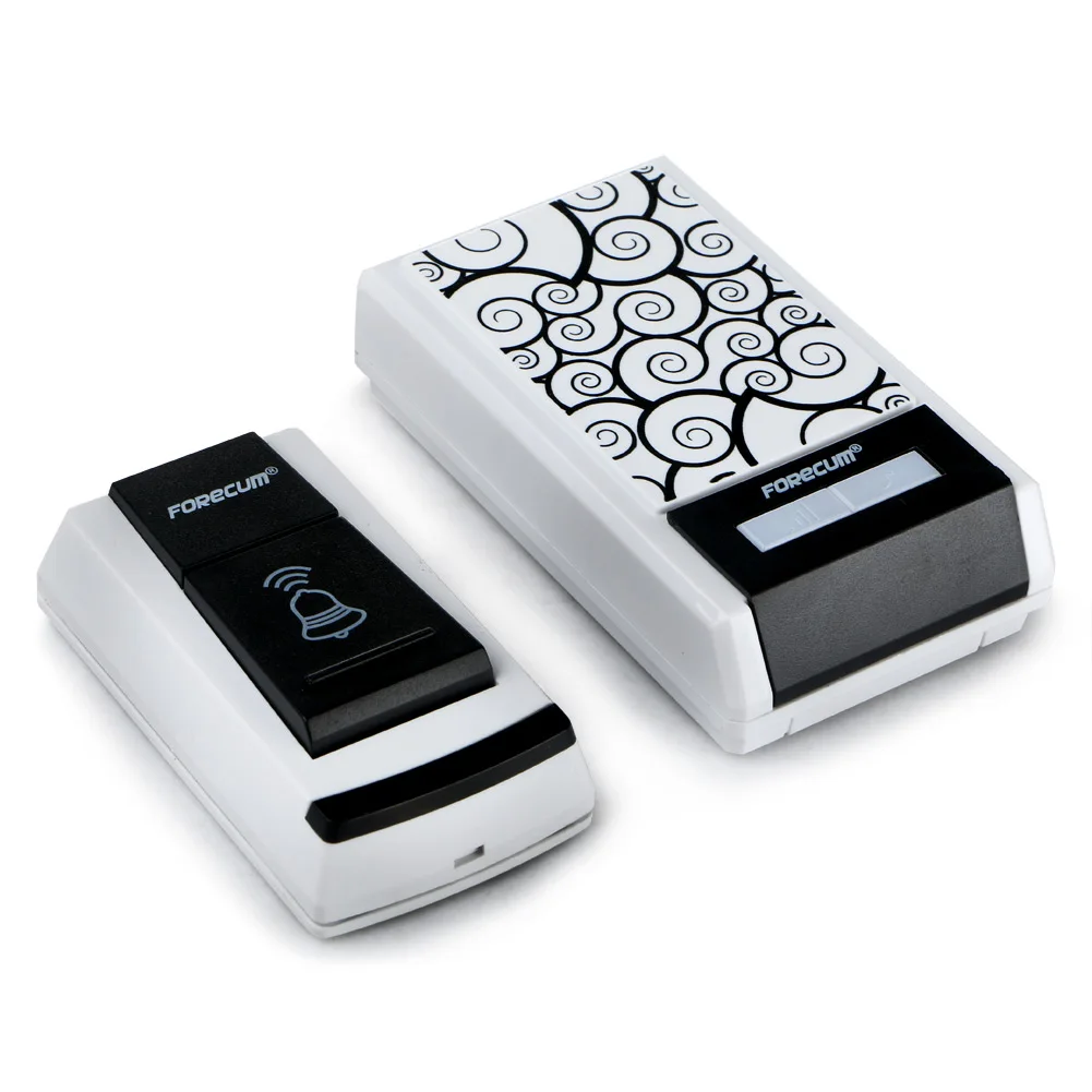 

New Waterproof Smart Wireless Doorbell Two Receiver Remote Control Door Bell Chime 36 Chimes Set For house, office, shops
