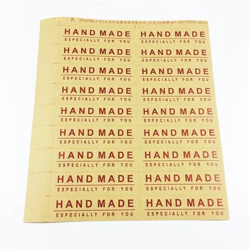

800 Pcs/lot Handmade Sticker Vintage Kraft Label Stickers DIY Especially For You Gift Cake Baking Sealing Stickers
