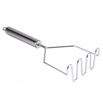 

Stainless Steel Wave Shape Potato Masher Cutter Tool Kitchen Gadget Tools Sweet Potato Masher
