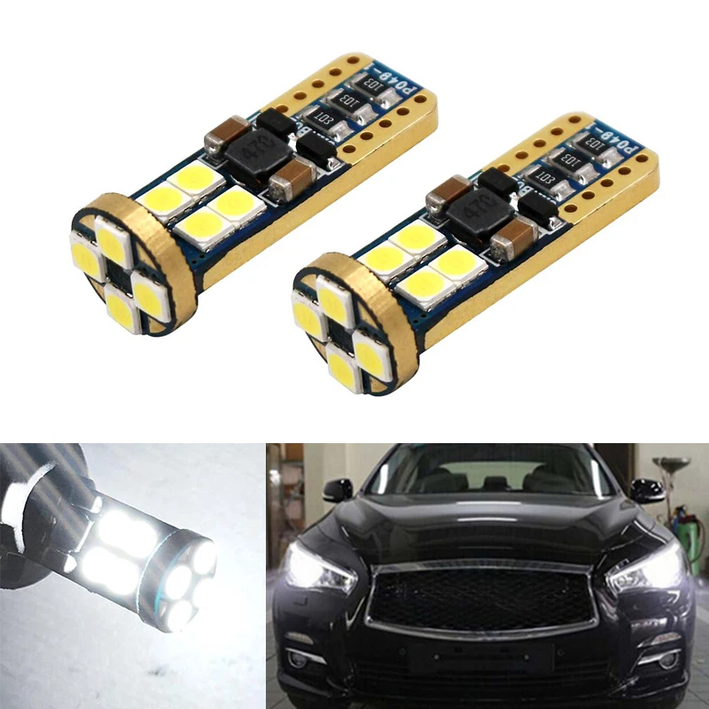 2x T10 W5W Canbus Светодиодные Автомобильные внутренние парковочные огни для Infiniti Q50 Q60