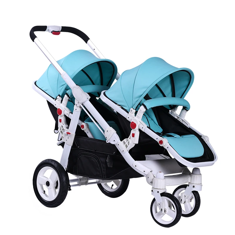 

Motherknows EU baby twins stroller light green color many seat models good quality white basis baby twins strollers
