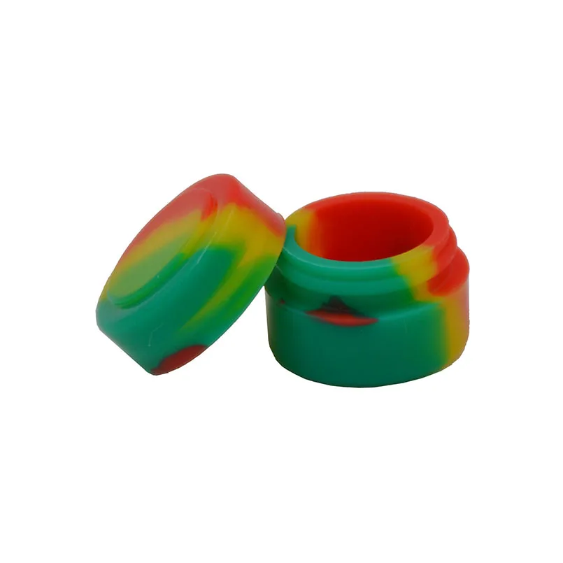 

20pc 2ml disposable Silicone Concentrate Container or Non stick Large Lego Style Wax Oil Cream Jar Dab or Slick oil jars