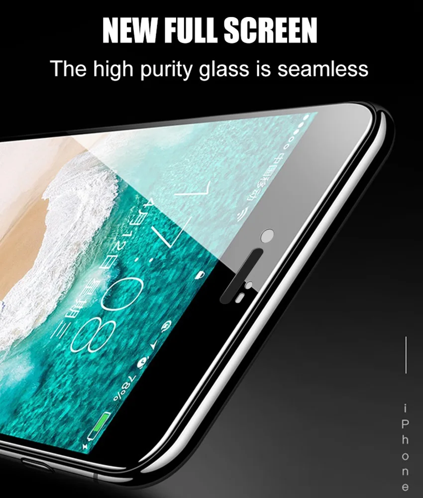 Artisome 5D Curved Edge Glass For iPhone 8 7 Glass Tempered For iPhone 6 6s 7 8 Plus Screen Protector Protection Glass           (3)