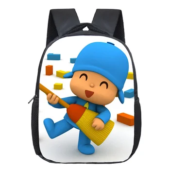 

12 Inch POCOYO Elly Pato Loula Kindergarten Backpack Boys Girls Children School Bags Baby Toddler Bag Kids Best Gift Backpack