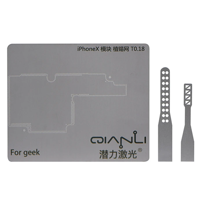 

Positioning Mold Steel Plate Motherboard BGA Reballing Stencils For iPhone X with 2 blade for seperating 2 layer of logic board