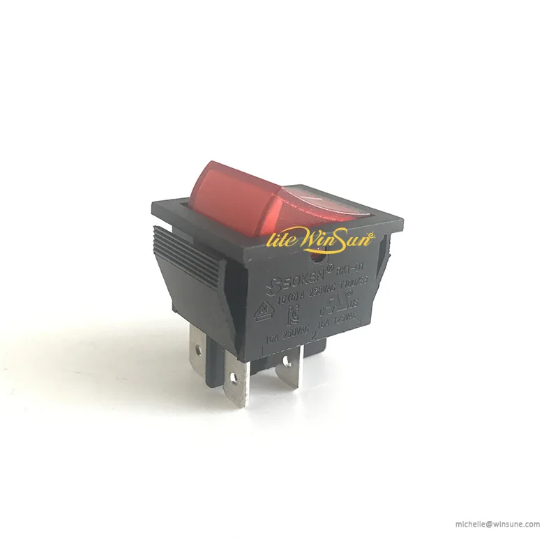 Red Power ON OFF Switch Connector Socket Stage Lighting 200W 230W Beam Stage Fog Smoke Machine