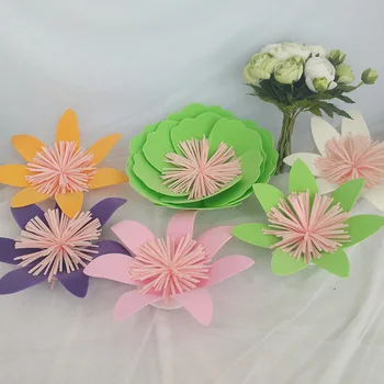 

MEIHON Large Foam Paper Flowers Roses Artificial Flower Heads Diy Scrapbooking Wedding Wall Decor Fall Decorations for Home