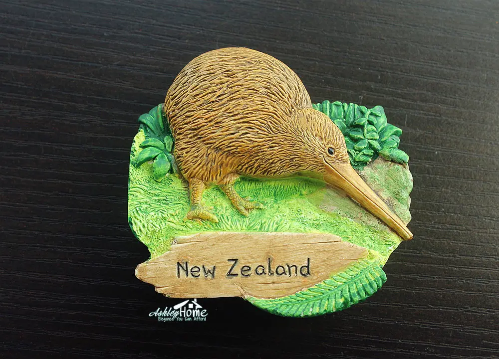 Туристический сувенир KIWI из Новой Зеландии 3D Резина декоративный магнит на