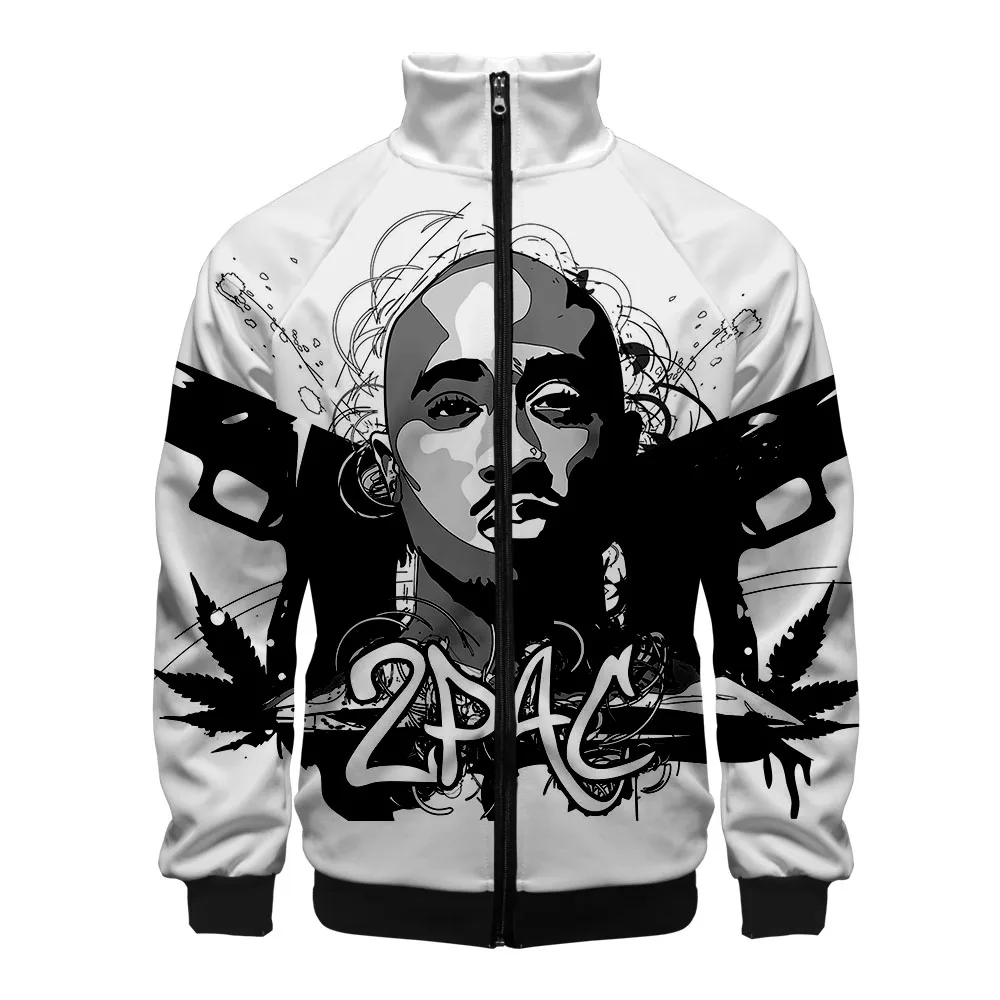 Повседневные куртки и пальто в стиле хип-хоп 2pac Rapper уличная одежда Харадзюку для