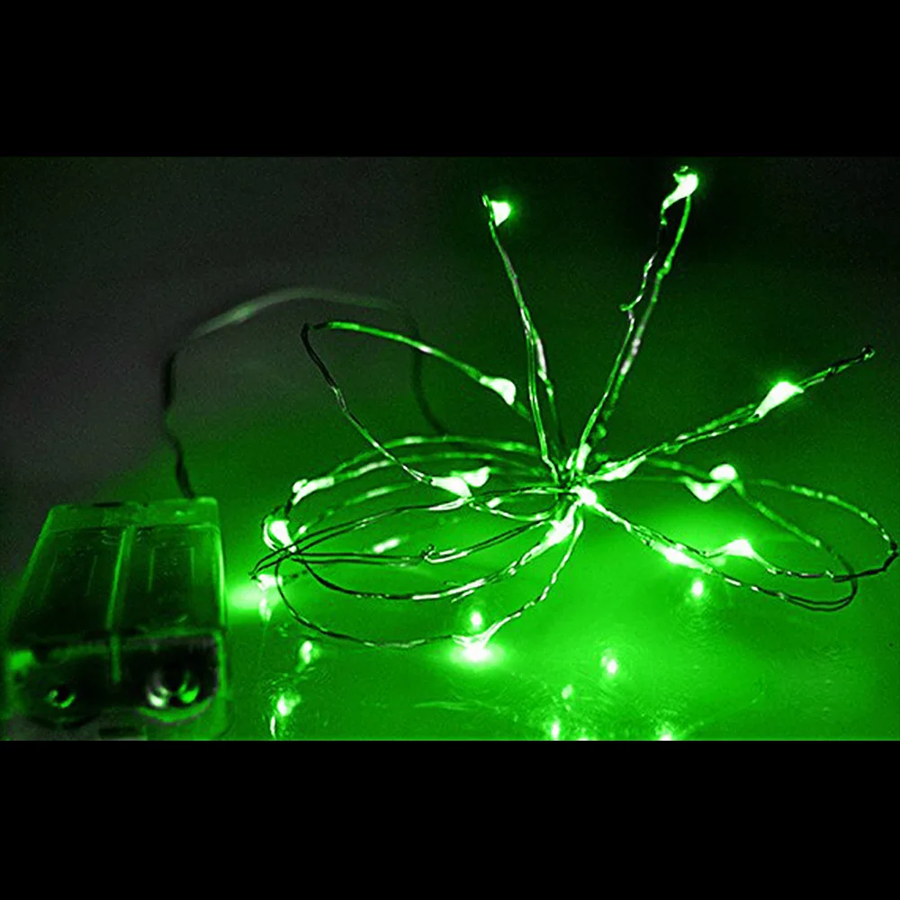 3M 30LED green String Light Silver Wire DC4.5V 3XAA Battery Operated Fairy Lights Christmas New