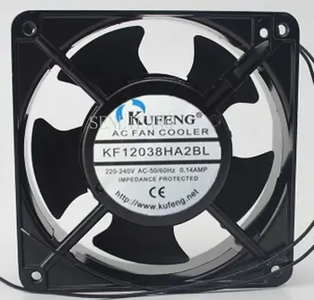 

Free shipping KF12038HA2BL AC 220V/240V 0.14A 12038 12cm 120*120*38mm 50/60HZ Cabinet Cooling Fa