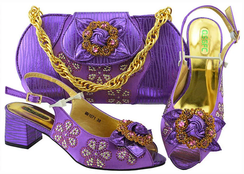 

New Arrival African Shoes and Matching Bags Italian Nigerian Shoes and Matching Bags Latest Shoes and Bag Set African Sets 2018