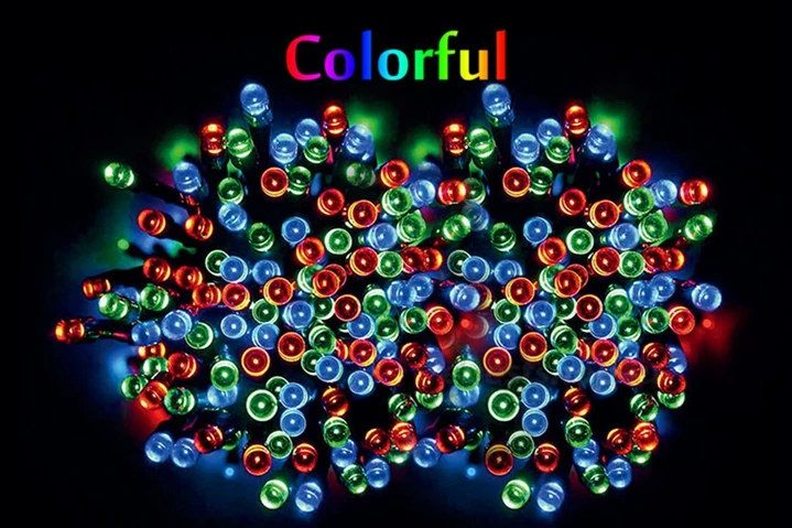 Árvores de Natal Cordas Solar 5000 Leds Alimentado Jardim Luz Flor Decorativo Gramado Pátio Casamentos Led 50 m 8 Cordas led solar 50 m 5000 leds