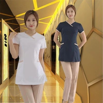 

New health club SPA pedicure bath technician take slimming beauty salon body stylist work clothes