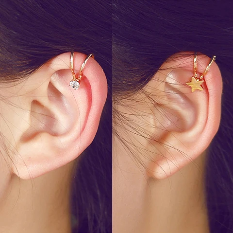 Korean Style Heart Star Pearl Ear Cuff Clip On Earrings For Women Korean Style Heart Star Pearl Ear Cuff Clip On Earrings For Women Fashion S Jewelry 5e202 In From Accessories Aliexpress