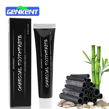 

Genkent Teeth Whitening Activated Charcoal Bamboo Toothpaste All-purpose Black Tooth Paste Oral Hygiene Cleaning for Family