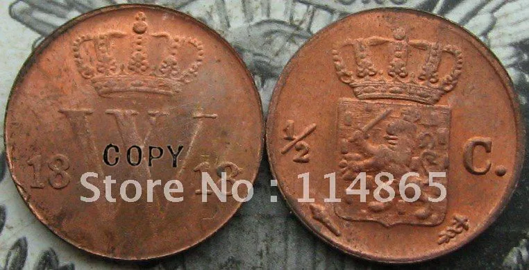 

1818 NETHERLANDS 1/2 CENT copy coins commemorative coins-replica coins medal coins collectibles badge
