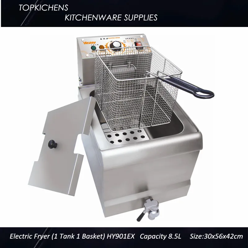 Commerical Electric fryer(1 tank 1 basket)ZEF 91E Deep fryer,Chip fryer