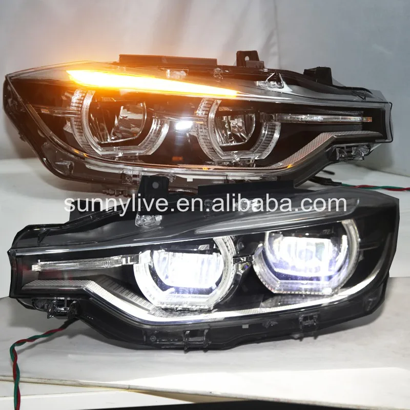 Для BMW F30 F35 318 320 325 328 330 335 светодиодный фонарь ангельские глазки в сборе CN|Фара для