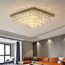 Современный светодиодный потолочный светильник для гостиной крепеж для потолочных светильников Хрустальный блеск Lamparas De Techo спальни Plsfonnier Avize