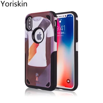 

360 Shockproof Protective Case For Iphone X Slim Dual Layer Armor Phone Cover For Apple Iphone X Colorful Print Hybrid Case