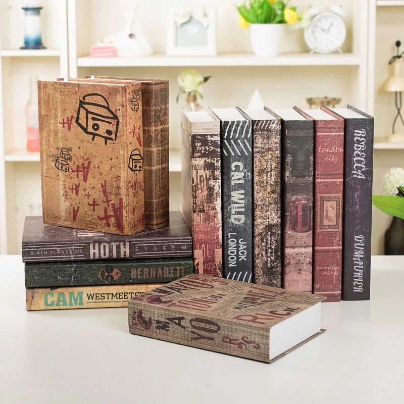 Buy Vintage Fake Book Book decoration office Cafe