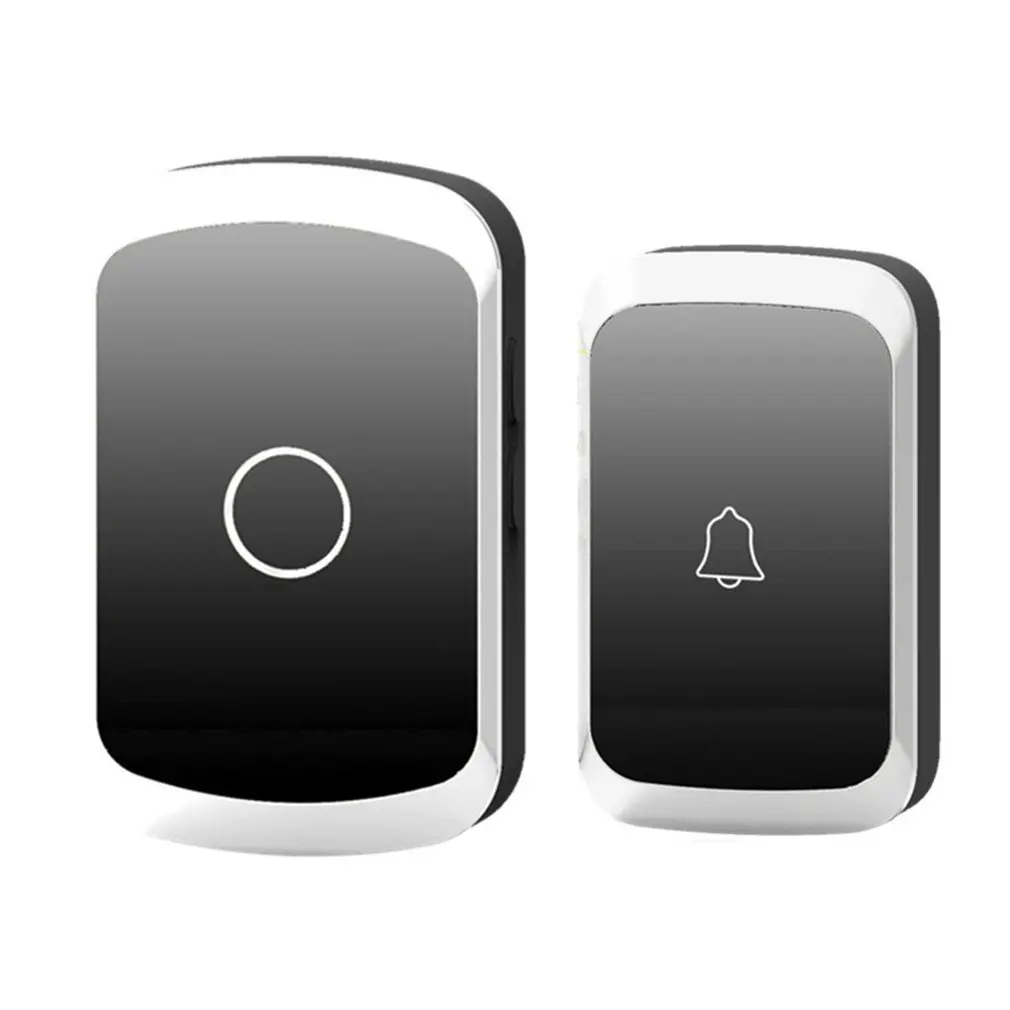 

cacazi A20 Household Use Wireless Waterproof Doorbell 300M Remote LED Flash Home Cordless Door Bell Chime 1 Button 1 Receiver