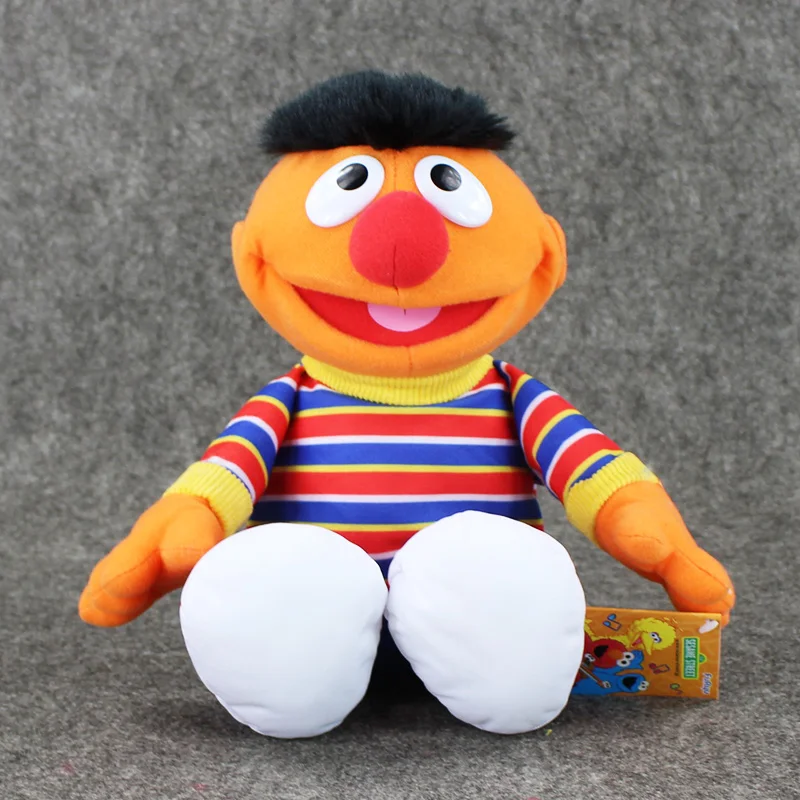 33cm Sesame Street Ernie Plush Toys Boys and Girls Dolls Soft Stuffed