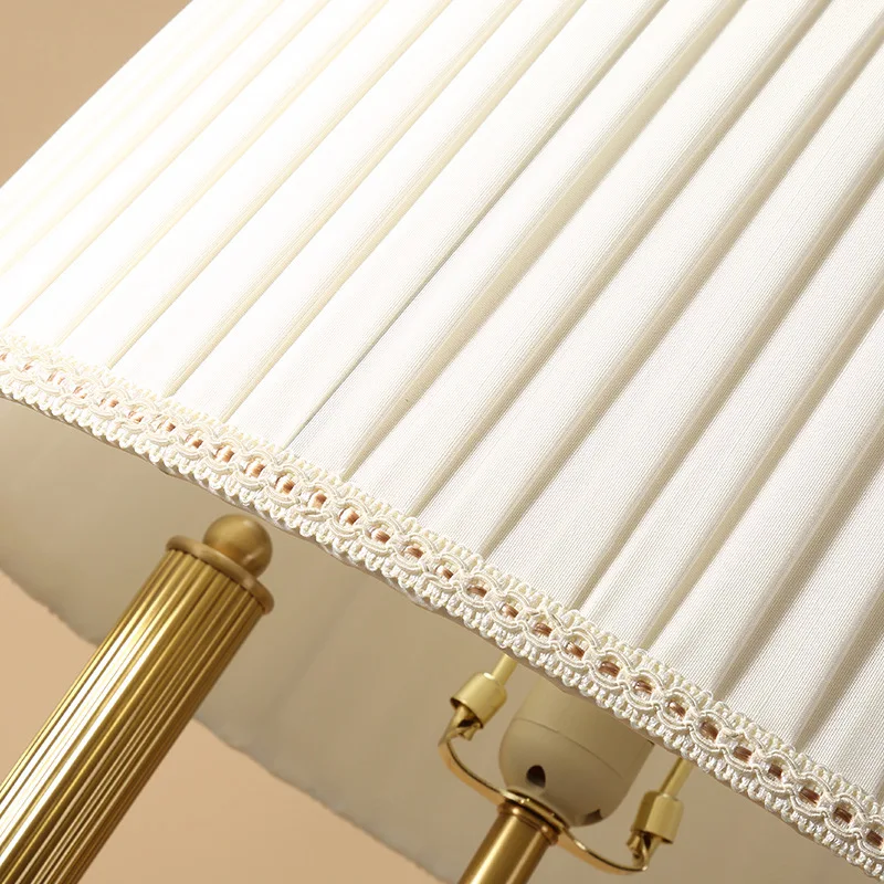 Nordic design copper floor lamp middle east gold vertical stand light hotel restaurant living room bar office bedroom lighting