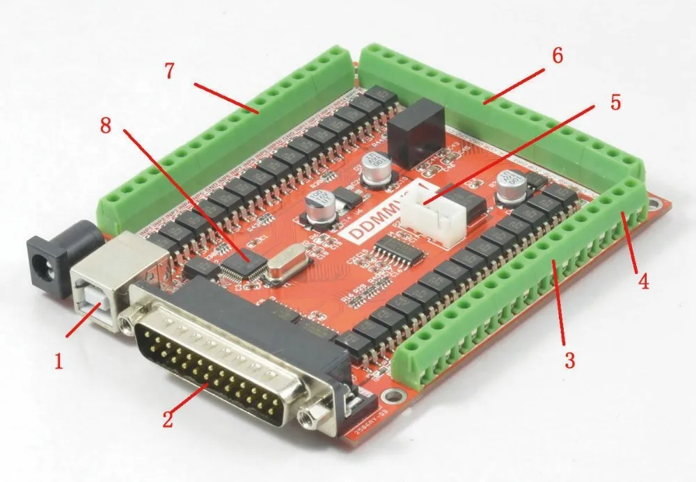 Новые продукты! 6 оси Mach3 Breakout Board USB интерфейс IO расширение ЧПУ гравировальный станок и ручной контроль и датчик инструмента