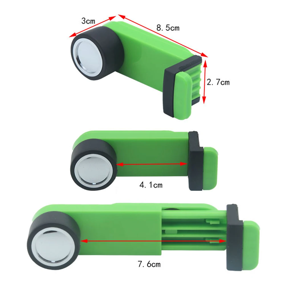 1 шт., универсальный автомобильный держатель для телефона, 180 градусов, регулировка угла наклона, поворот влево и вправо, выдвижной Зажим для телефона, подставка для gps, автомобильные аксессуары