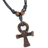 Wholesale lot 12pcs Yak Bone Powder Carving Ancient Egypt Ankh Charms Pendants Necklaces Amulet Gift MN157 ► Photo 3/6