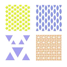 DIY торт ко дню рождения stencil квадратный пирог распылительная форма украшения печати SugarCraft Прямая поставка Mar29