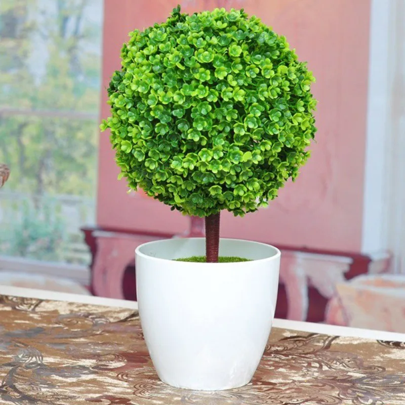 

Artificial Flowers Pine Cherry Blossom Ball Potted Artificial Home Decor Festival Fake Flowers Wedding Decorative