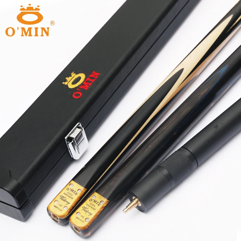 Classic High end O'MIN Handmade VICTORY One Piece Snooker Cue with Case