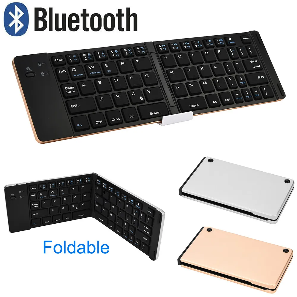 OMESHIN ультра-тонкая Складная Bluetooth клавиатура портативная беспроводная клавиатура для планшета подставка для телефона держатель 118A