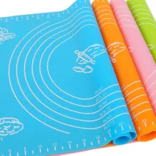 1 шт. силиконовый коврик для выпечки утолщение муки прокатки весы коврик для разминания теста коврик для выпечки Кондитерские Циновка для роллов жаропрочный вкладыш