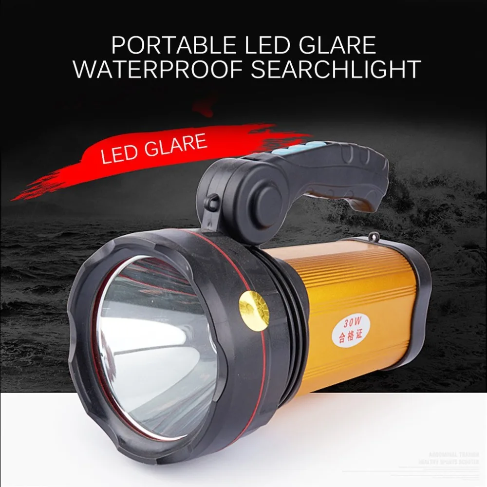 

Rechargeable Aluminum Alloy Flashlight Portable LED Light Waterproof Long-Range Spotlight Outdoor Searchlight Miner's Lamp