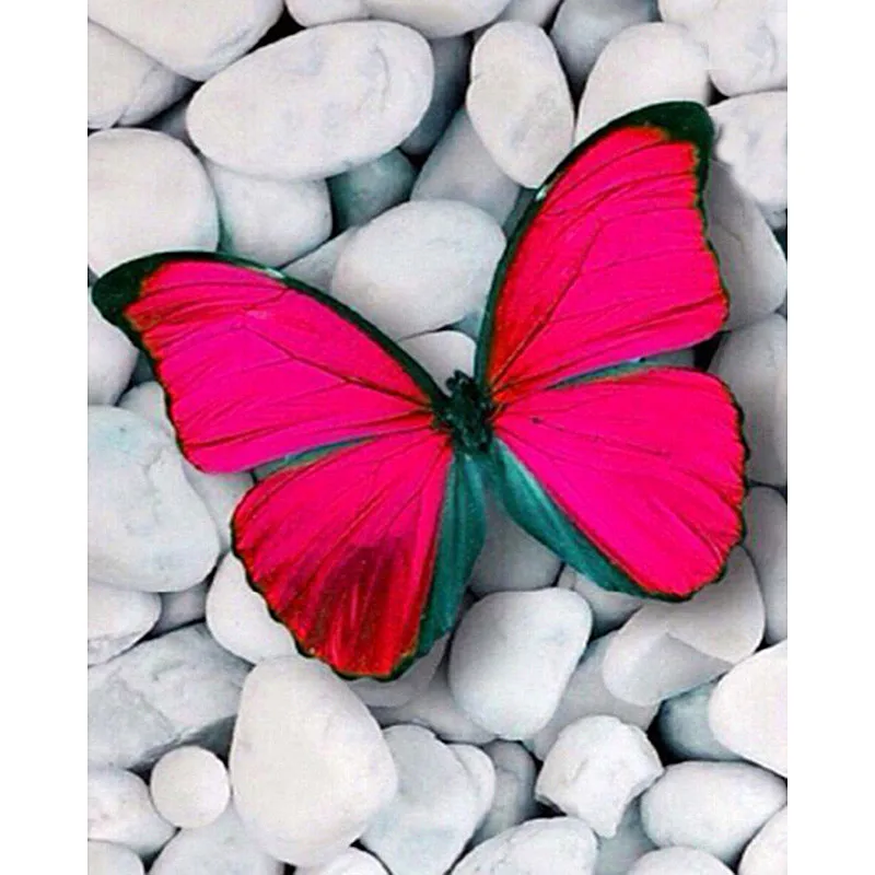 5D DIY Diamond Painting Cross Stitch Red Butterfly Embroidery Mosaic Pictures Of Rhinestone YH | Дом и сад