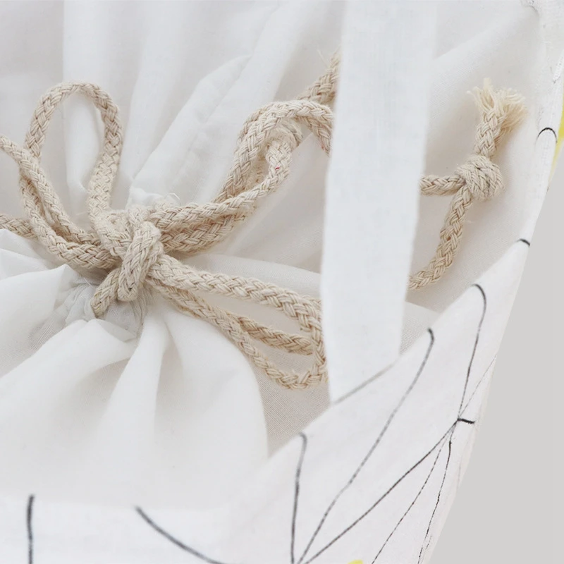 AUAU-полосатый узор сумки для отдыха Ланч-бокс из хлопчатобумажной ткани Портативный Женский тепловой удобный ланч бокс