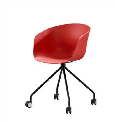 Simple Dining Chair Leisure Chair Metal Cloth Pink Armrest Dining Chair Designer Coffee Back Chair.